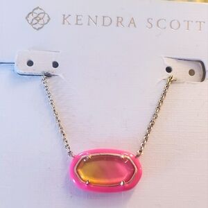 Kendra Scott Elisa enamel framed necklace limited edition out of stock
